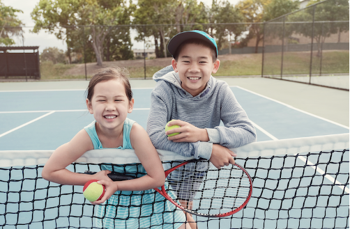 kids exercising