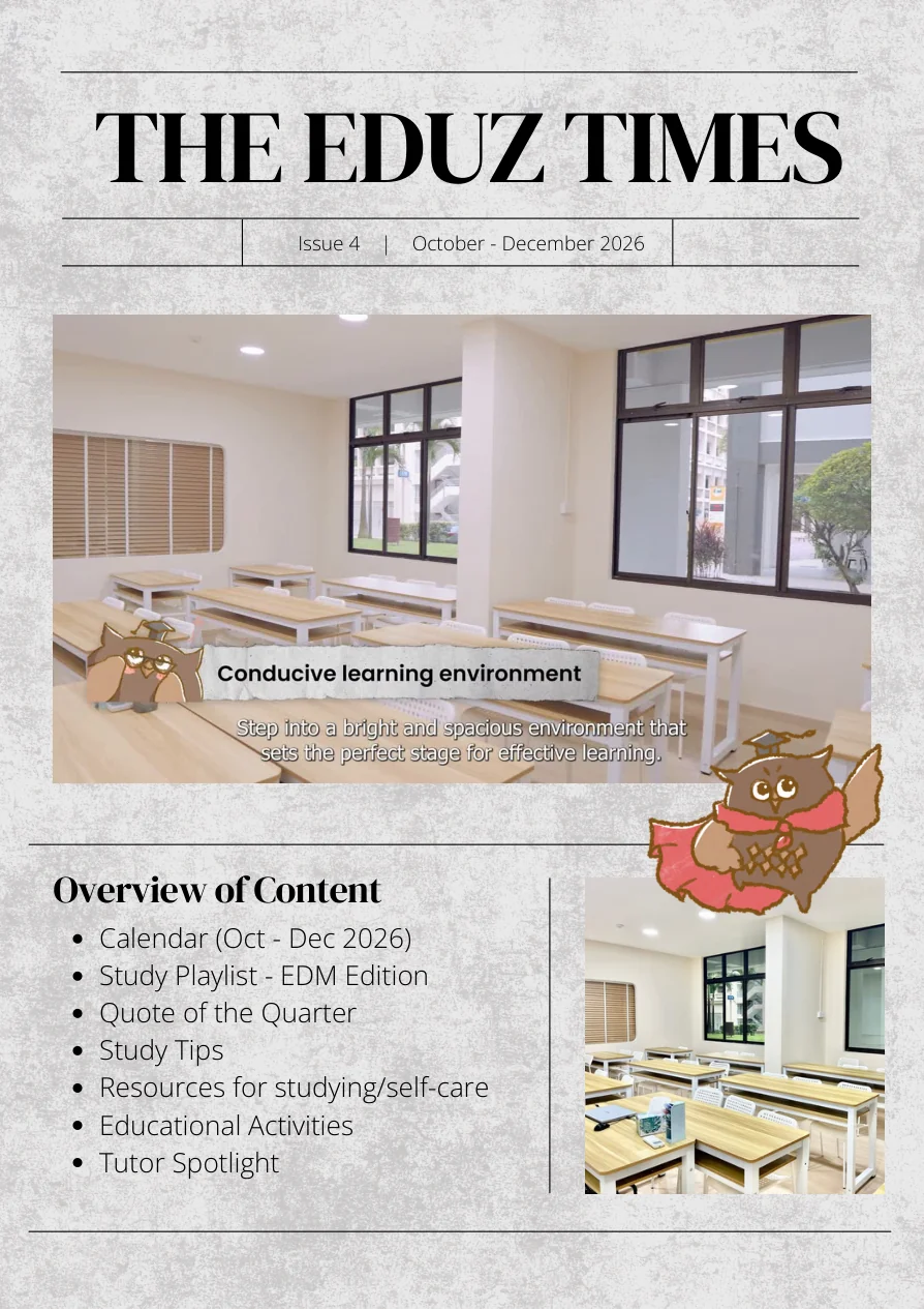 EduZ Tuition Newsletter Q4 2026 cover